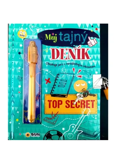 Můj tajný deník na klíček Top secret (zelený)