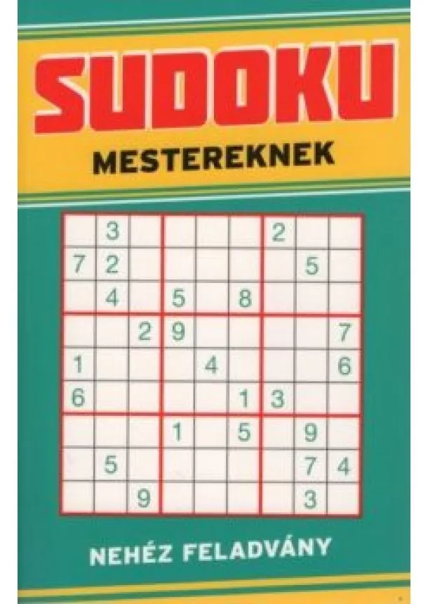 Rejtvénykönyv - Sudoku mestereknek - Nehéz feladvány (kék)