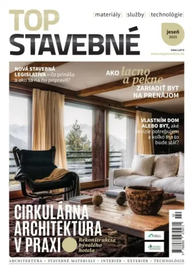 Top stavebné materiály, služby, technológie jeseň 2025