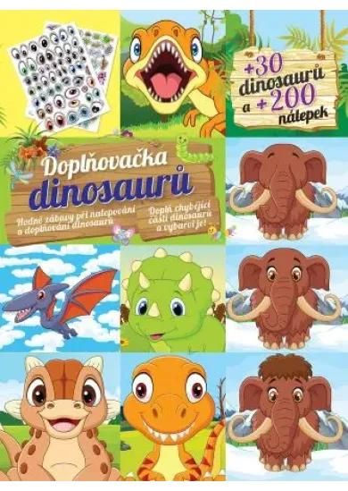 Doplňovačka s dinosaurů - +30 dinosaurů a + 200 nálepek