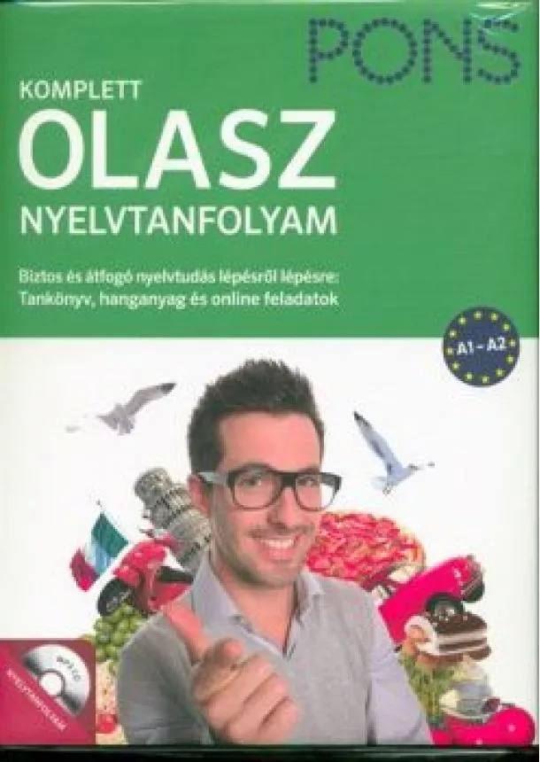 Nyelvkönyv - PONS Komplett olasz nyelvtanfolyam - Tankönyv, hanganyag és online feladatok