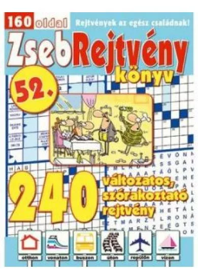 Zsebrejtvény könyv 52.