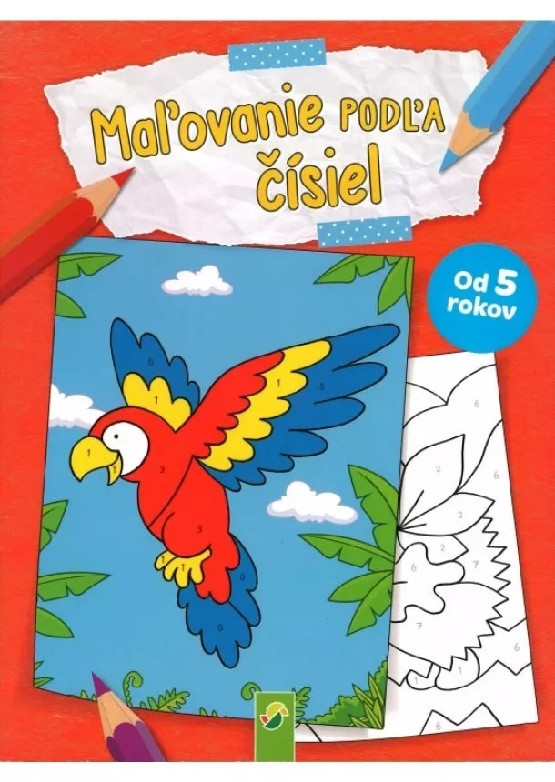 Kolektív - Maľovanie podľa čísiel - papagáj