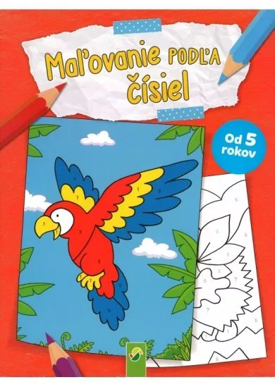 Maľovanie podľa čísiel - papagáj