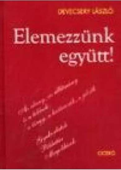 ELEMEZZÜNK EGYÜTT!