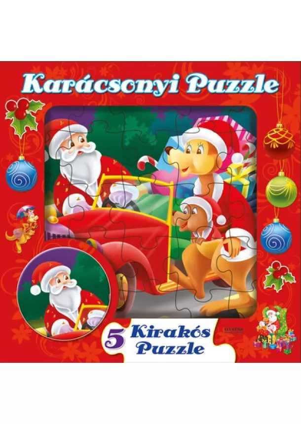 Puzzle-Könyv - Karácsonyi puzzle - 5 kirakós puzzle §K