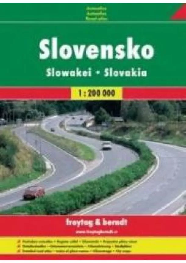 autor neuvedený - Slovensko /  autoatlas A5 skritá sp 1:200 000 FB