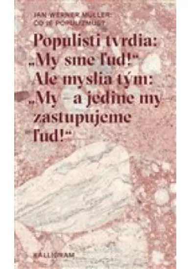 Čo je populizmus? č.3