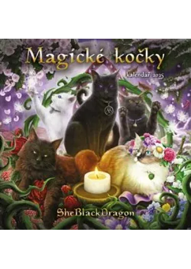 Magické kočky - nástěnný kalendář 2025