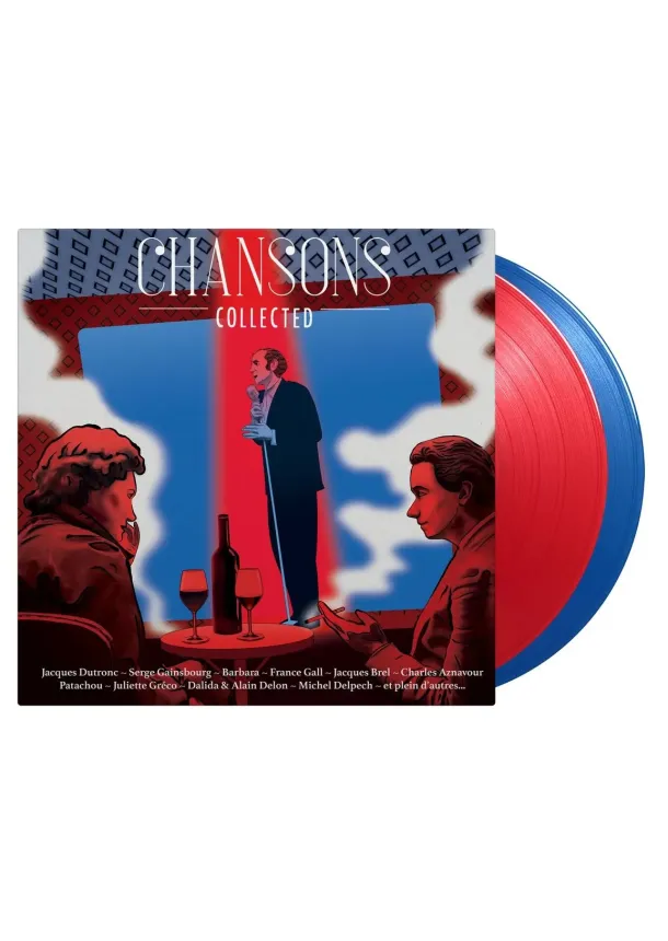 Various, MUSIC ON VINYL - Chansons Collected (180g, red (LP1) & blue (LP2) vinyl)