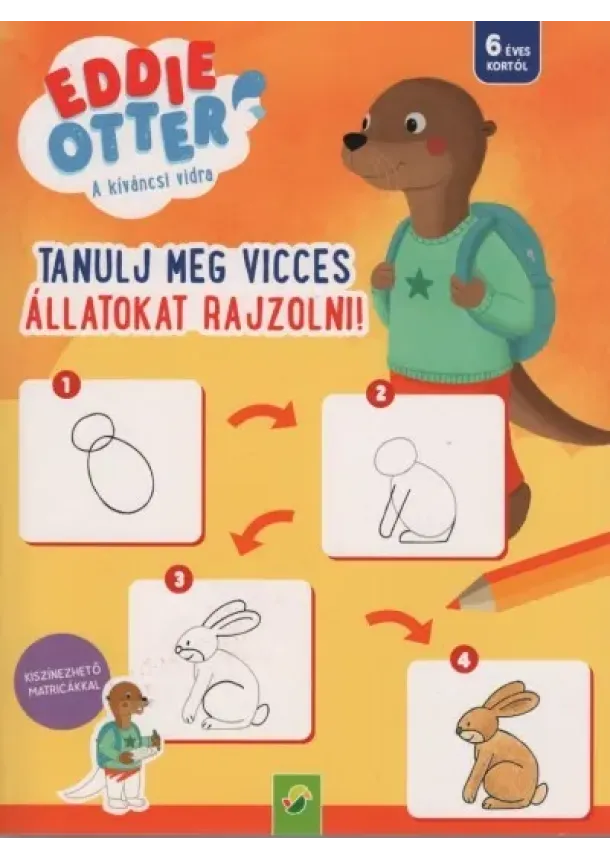Foglalkoztató - Eddie Otter: Tanulj meg vicces állatokat rajzolni