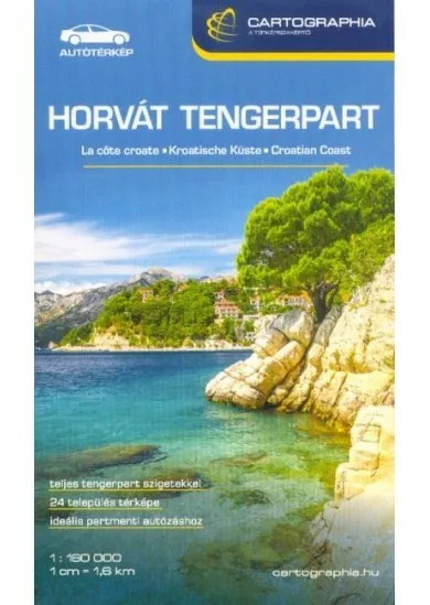 Horvát tengerpart térkép 2019