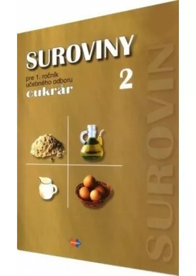 Suroviny pre 1. ročník UO cukrár, 2. časť