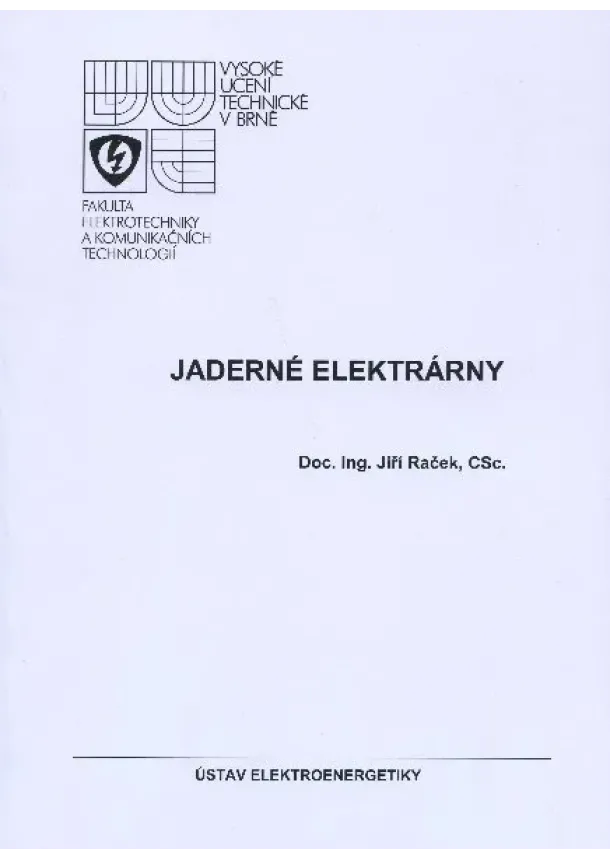 Jiří Raček - Jaderné elektrárny
