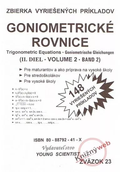 Goniometrické rovnice II. diel