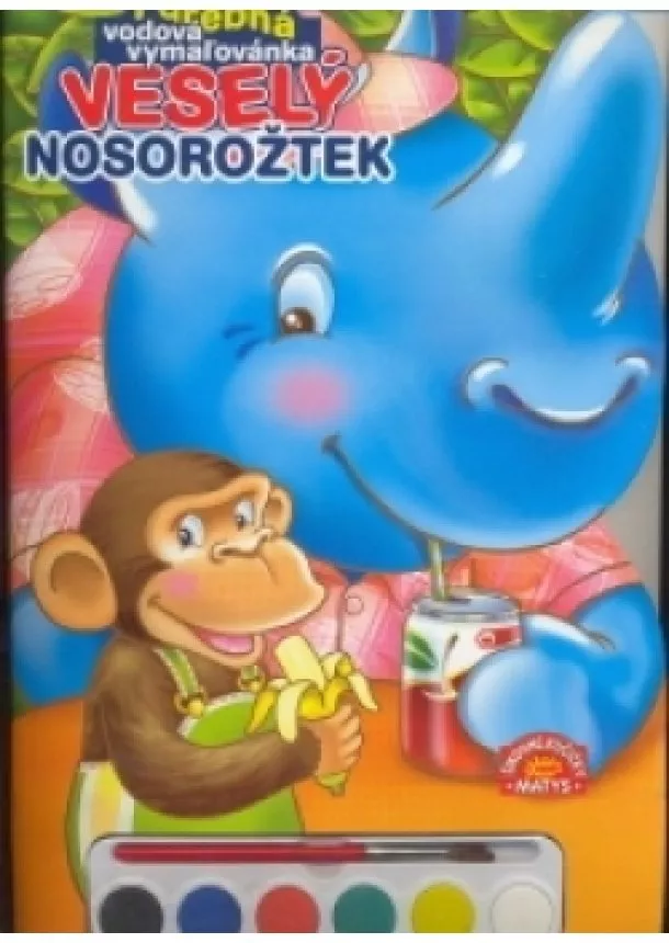 autor neuvedený - Veselý nosorožtek - fareb. vodová vymaľovánka