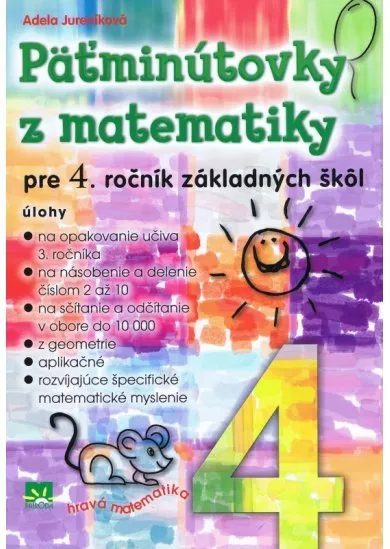 Päťminútovky z matematiky pre 4. ročník základných škôl