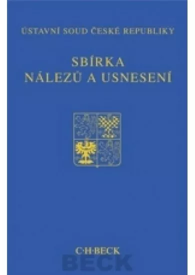 Sbírka nálezů a usnesení ÚS ČR - sv. 52 (vč. CD)
