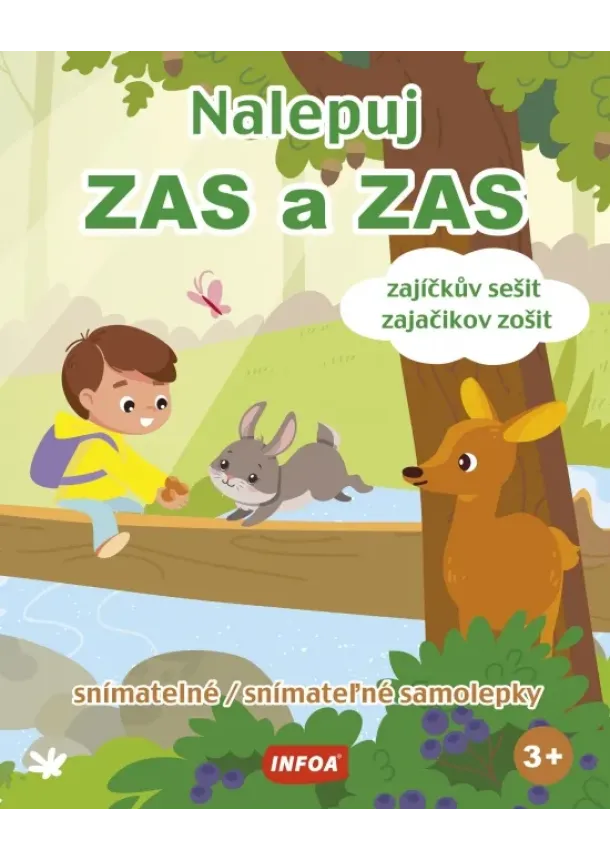 kol. - Nalepuj zas a zas - zajačikov zošit - snímatelné samolepky