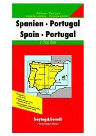 Automapa Španielsko-Portugalsko  1:700 000