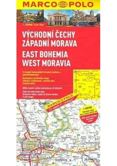 Východní Čechy,záp. Morava/mapa