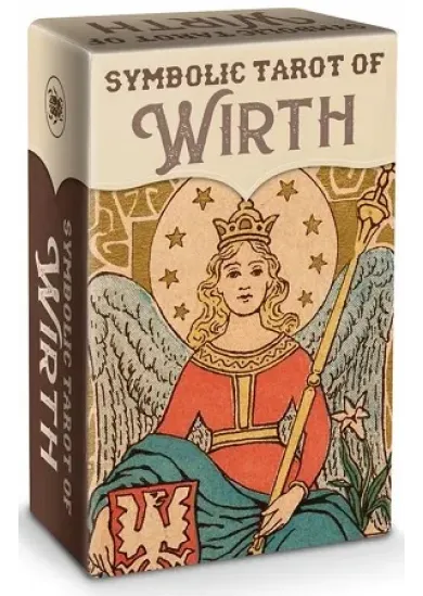 Symbolic Tarot of Wirth - Mini Tarot - 78 Gold Print Tarot Cards with Instructions
