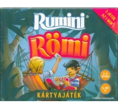 Rumini römi - 3 játék az 1-ben kártyajáték (nagy doboz)