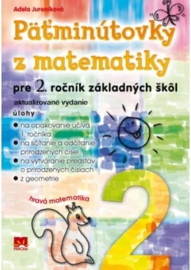 Päťminútovky z matematiky pre 2. ročník základných škôl