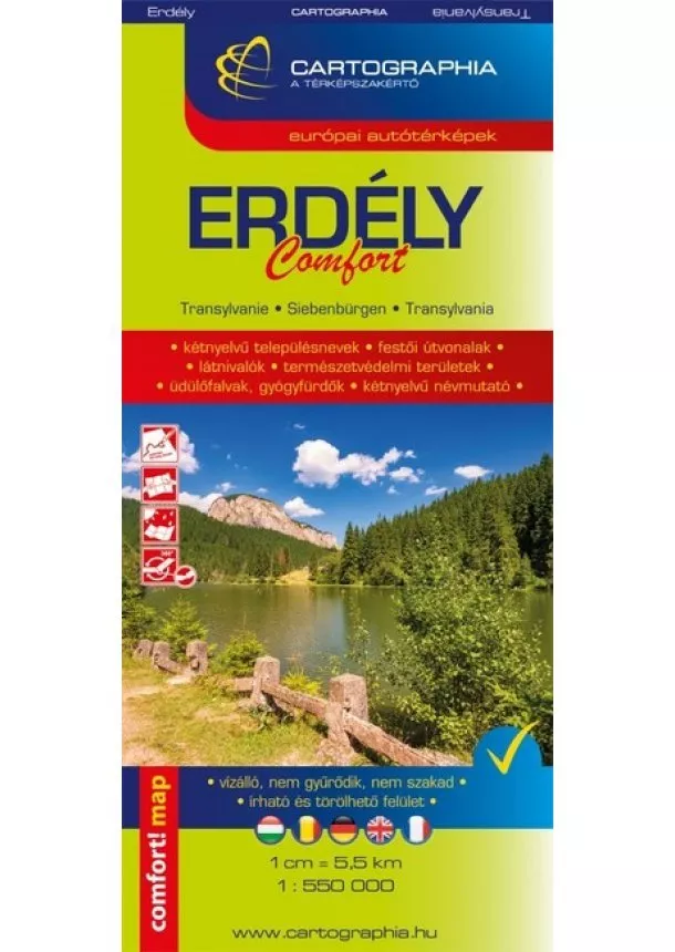 Térkép - Erdély - Comfort autótérkép