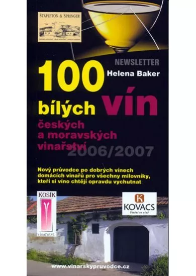 100 bílých vín českých a moravských vinařství
