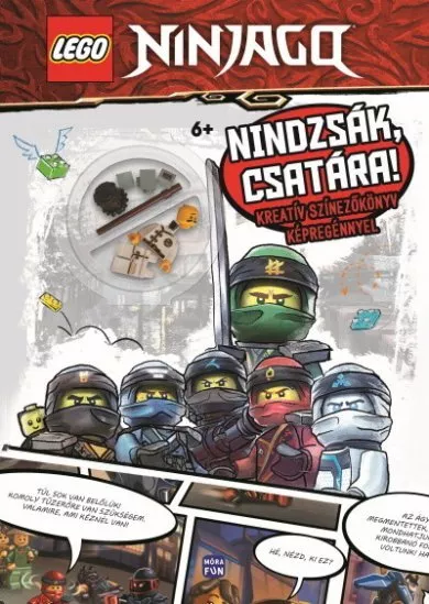 Lego Ninjago: Nindzsák, csatára! - Kreatív színezőkönyv képregénnyel! - Ajándék Cole minifigurával