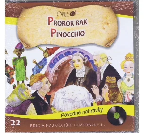 autor neuvedený - CD - Najkrajšie rozprávky 22 - Prorok rak, Pinocchio