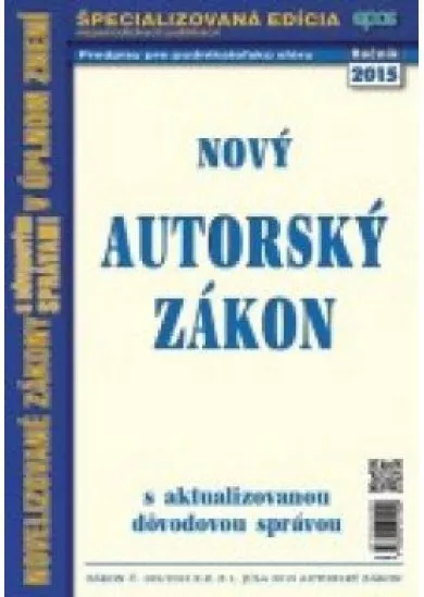 Nový autorský zákon - August 26/2015
