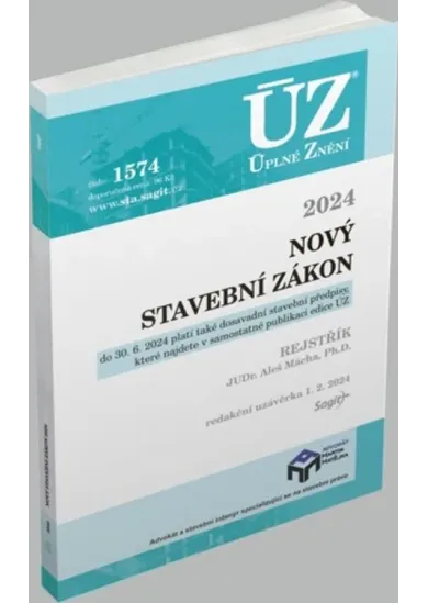 ÚZ 1574 Nový stavební zákon
