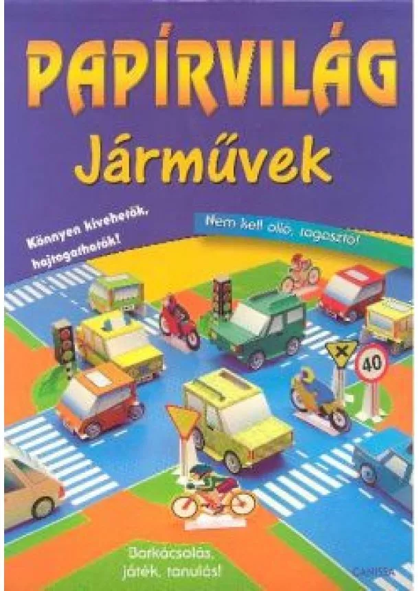 Foglalkoztató - PAPÍRVILÁG /JÁRMŰVEK
