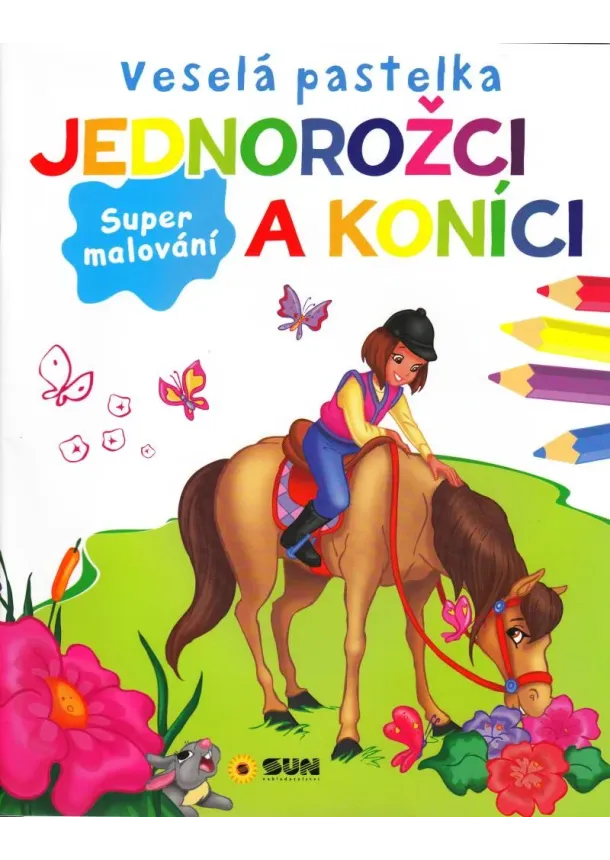 Veselá pastelka Jednorožci a koníci