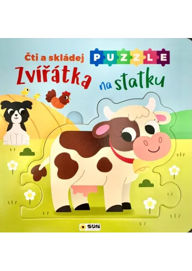 Čti a Skládej Puzzle Zvířátka na statku