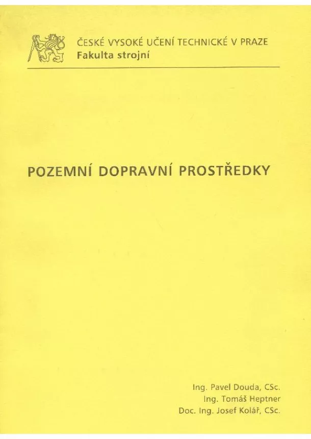 Pavel Douda - Pozemní dopravní prostředky