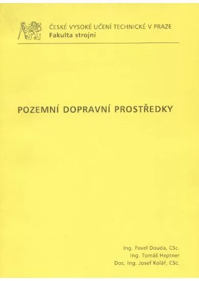 Pozemní dopravní prostředky