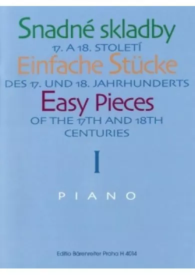Snadné skladby 17. a 18. století - Piano