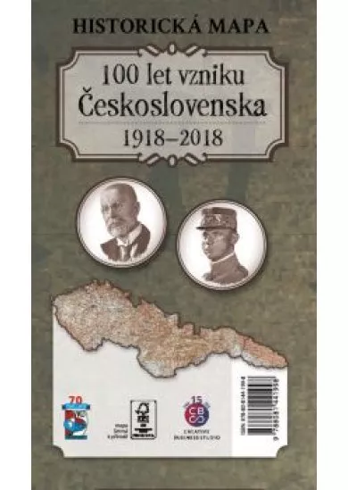 Historická mapa - 100 rokov vzniku Československa 1918-2018