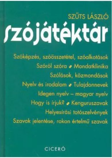 SZÓJÁTÉKTÁR