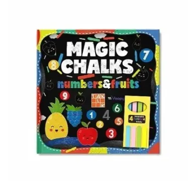 Magic chalks - Numbers + fruits