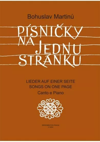 Písničky na jednu stránku