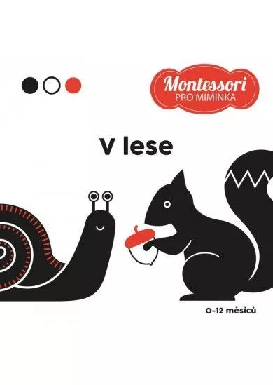 V lese - Kontrastní leporelo