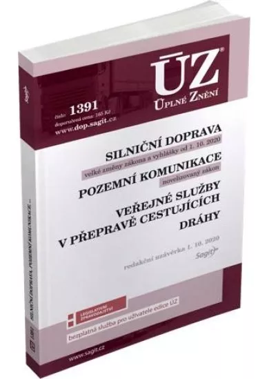 ÚZ 1391 Silniční doprava, pozemní komunikace, veřejné služby v přepravě cestujících, dráhy