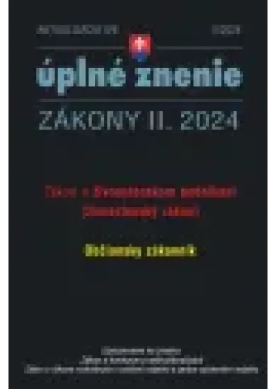  Aktualizácia II/6 / 2024 - Živnostenské podnikanie