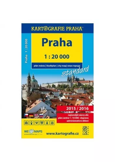 Praha - 1:20 000 plán města standard
