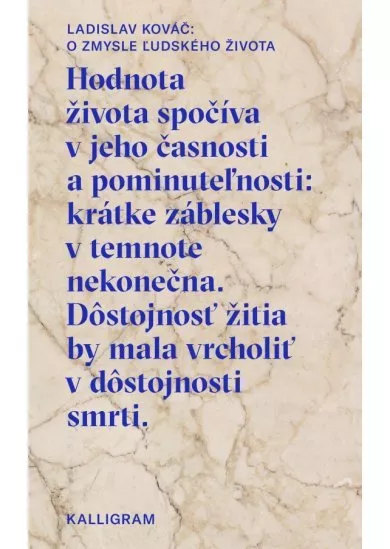 O zmysle ľudského života