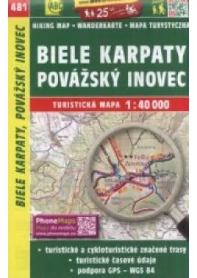 SC 481 Biele Karpaty,  Považský Inovec 1: 40 000